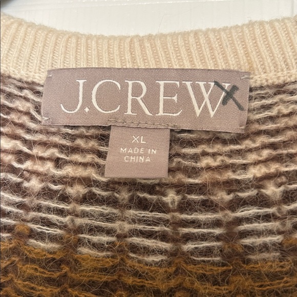 J. Crew Fair Isle Cardigan Sweater in brushed yarn - Picture 7 of 10